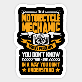 I'm A Motorcycle Mechanic Gift Sticker